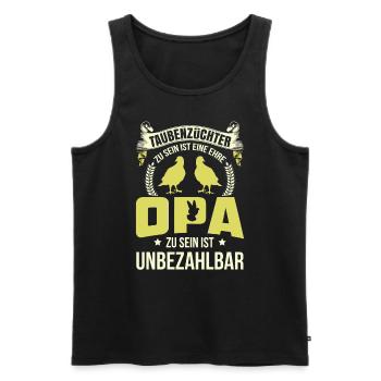 Brieftauben Taubenzucht Taubenzüchter - Männer Premium Bio Tank Top - Schwarz - Vorne - Michal (187cm)
