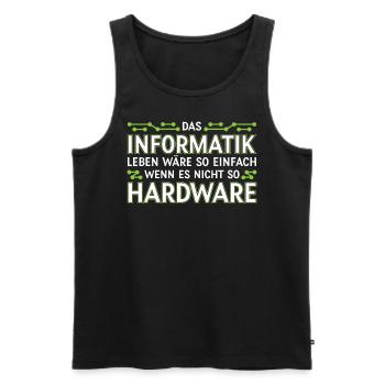 Informatik Informatiker - Männer Premium Bio Tank Top - Schwarz - Vorne - AI Model Male 178 light (178cm)