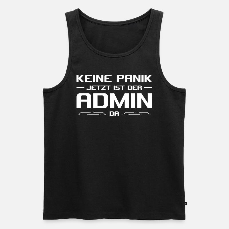 Admin Informatiker - Männer Premium Bio Tank Top - Schwarz