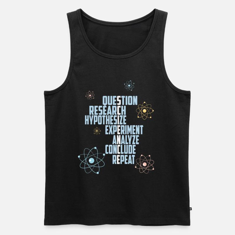 Science Atoms Physics Nerd - Débardeur bio Premium Homme - noir
