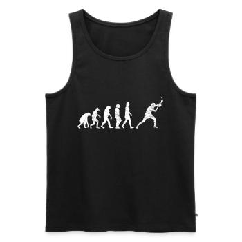 Tischtennis Geschenk Tischtennisspieler Schmettern - Männer Premium Bio Tank Top - Schwarz - Vorne - AI Model Male 178 light (178cm)