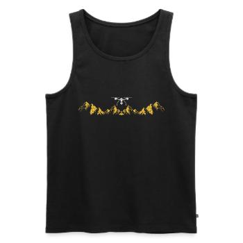 Drohne Geschenkidee Drone fliegen Drohnen Piloten - Männer Premium Bio Tank Top - Schwarz - Vorne - AI Model Male 178 light (178cm)