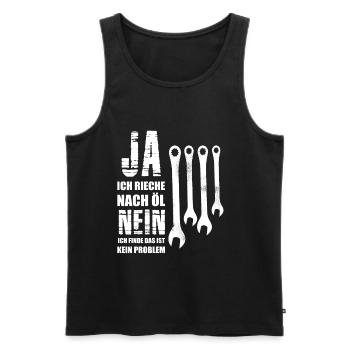 Kfz-Mechaniker Schrauber Mechatroniker Schrauben - Männer Premium Bio Tank Top - Schwarz - Vorne - Michal (187cm)