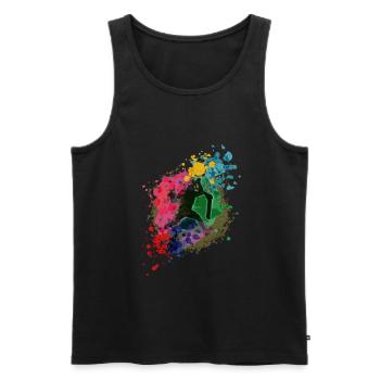 Scooter Tretroller Stunts Skatepark - Männer Premium Bio Tank Top - Schwarz - Vorne - AI Model Male 178 light (178cm)