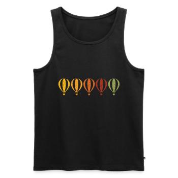 Hot Air Balloon Balloon Driver Balloon Pilot Balloon Flight - Men's Premium Organic Tank Top - black - Front - Michal (187cm)