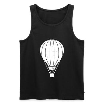 Hot Air Balloon Balloon Driver Balloon Pilot Balloon Flight - Men's Premium Organic Tank Top - black - Front - Michal (187cm)