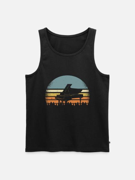 Piano piano - Débardeur bio Premium Homme - noir