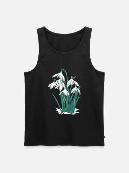 Snowdrop - Men's Premium Organic Tank Top - black