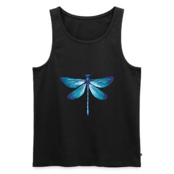 Dragonfly Dragonflies Insects Nature Entomologist Biologist - Men's Premium Organic Tank Top - black - Front - Michal (187cm)
