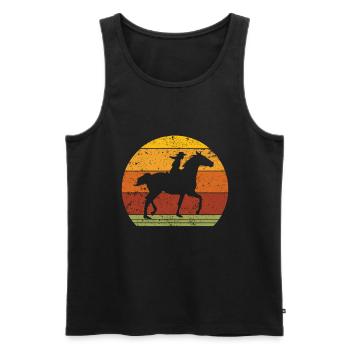 Must ride - Men's Premium Organic Tank Top - black - Front - Michal (187cm)