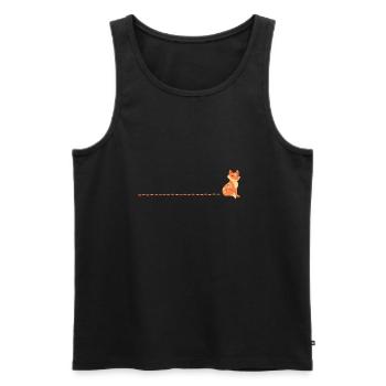 Fuchs Waldtiere Umweltschutz - Männer Premium Bio Tank Top - Schwarz - Vorne - AI Model Male 178 light (178cm)