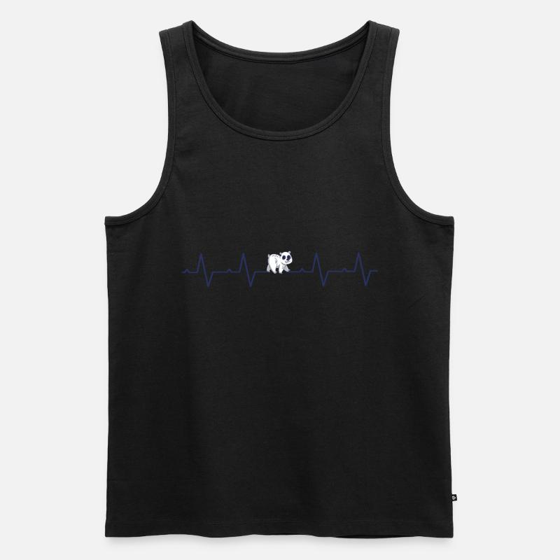 Eisbär - Männer Premium Bio Tank Top - Schwarz