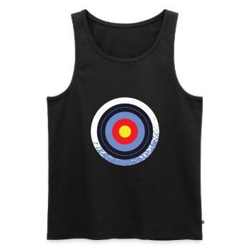 Bogenschießen Bogenschiessen Bogensport - Männer Premium Bio Tank Top - Schwarz - Vorne - Michal (187cm)
