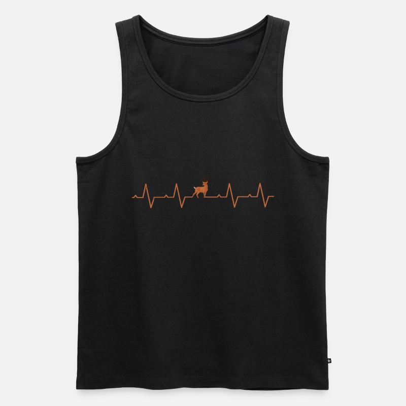 Deer gift idea - Men's Premium Organic Tank Top - black