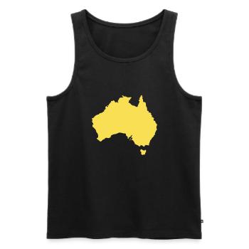 Australien Australisch Australier Australierin - Männer Premium Bio Tank Top - Schwarz - Vorne - AI Model Male 178 light (178cm)