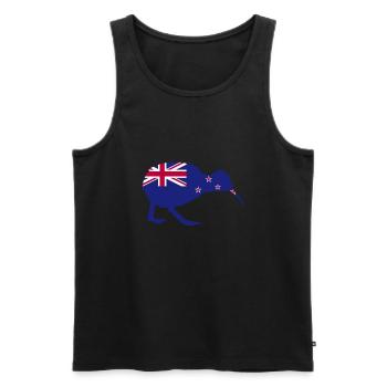Kiwi bird kiwi bird New Zealand - Men's Premium Organic Tank Top - black - Front - Michal (187cm)