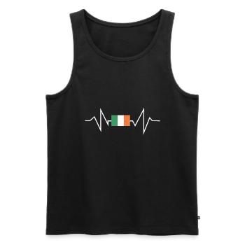 Irland Irländer Irische Flagge Irisches Geschenk - Männer Premium Bio Tank Top - Schwarz - Vorne - AI Model Male 178 light (178cm)