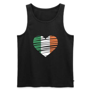 Irland Irländer Irische Flagge Irisches Geschenk - Männer Premium Bio Tank Top - Schwarz - Vorne - AI Model Male 178 light (178cm)
