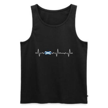 Scotland Scots Scottish flag Scottish - Men's Premium Organic Tank Top - black - Front - AI Model Male 178 light (178cm)
