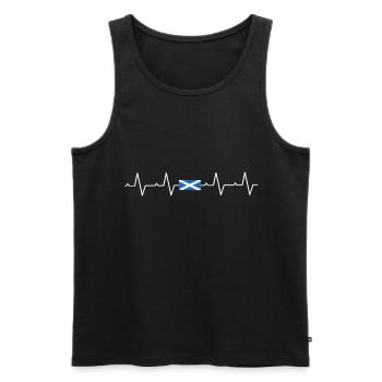 Scotland Scots Scottish flag Scottish - Men's Premium Organic Tank Top - black - Front - AI Model Male 178 light (178cm)