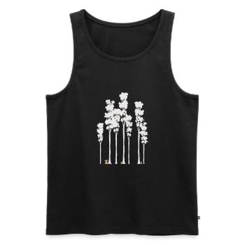Mushroom Picker Mushrooms Mushrooms Porcini Mushrooms Mushroom Seekers - Men's Premium Organic Tank Top - black - Front - AI Model Male 178 light (178cm)