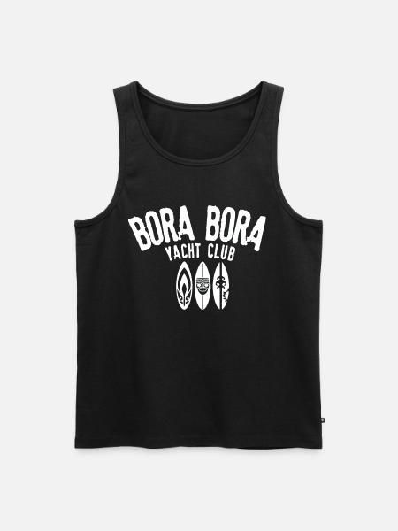 Bora Bora Yacht Club - Men's Premium Organic Tank Top - black