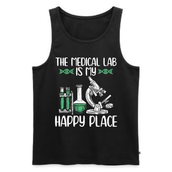 Medizinische Laboranten | Labor Chemie Geschenke - Männer Premium Bio Tank Top - Schwarz - Vorne - Michal (187cm)