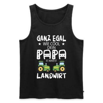 Farmer - farmer dad farmer father gift - Men's Premium Organic Tank Top - black - Front - AI Model Male 178 light (178cm)