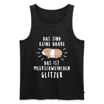 Meerschweinchen Nagetier Hausmeerschweinchen - Männer Premium Bio Tank Top - Schwarz - Vorne - Michal (187cm)