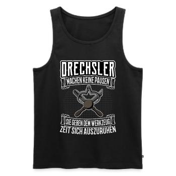 Drechsler Drechslerei Drechselmeister Say - Débardeur bio Premium Homme - noir - Devant - Michal (187cm)