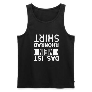 Rhönrad - Männer Premium Bio Tank Top - Schwarz - Vorne - Michal (187cm)