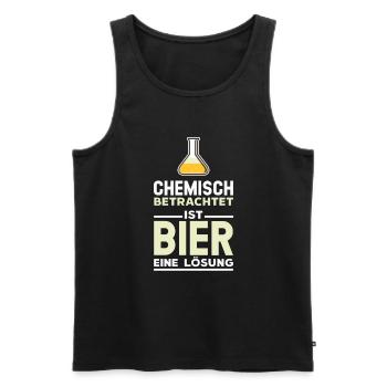 Biertrinker Schützenfest Party Saufen Geschenk - Männer Premium Bio Tank Top - Schwarz - Vorne - Michal (187cm)