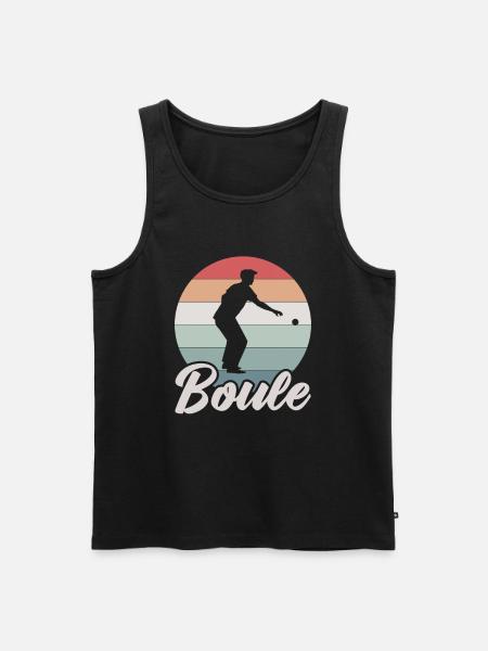 Pétanque Pétanque Cadeau - Débardeur bio Premium Homme - noir