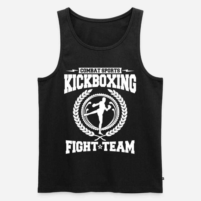 Kickboxen Kickboxer Kickboxing - Männer Premium Bio Tank Top - Schwarz