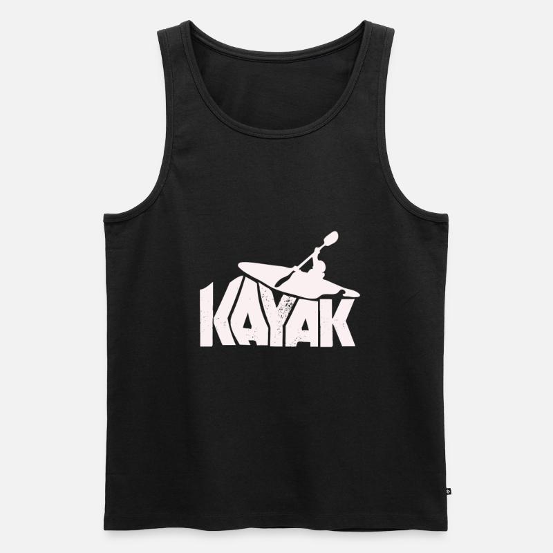 kajaks - Männer Premium Bio Tank Top - Schwarz