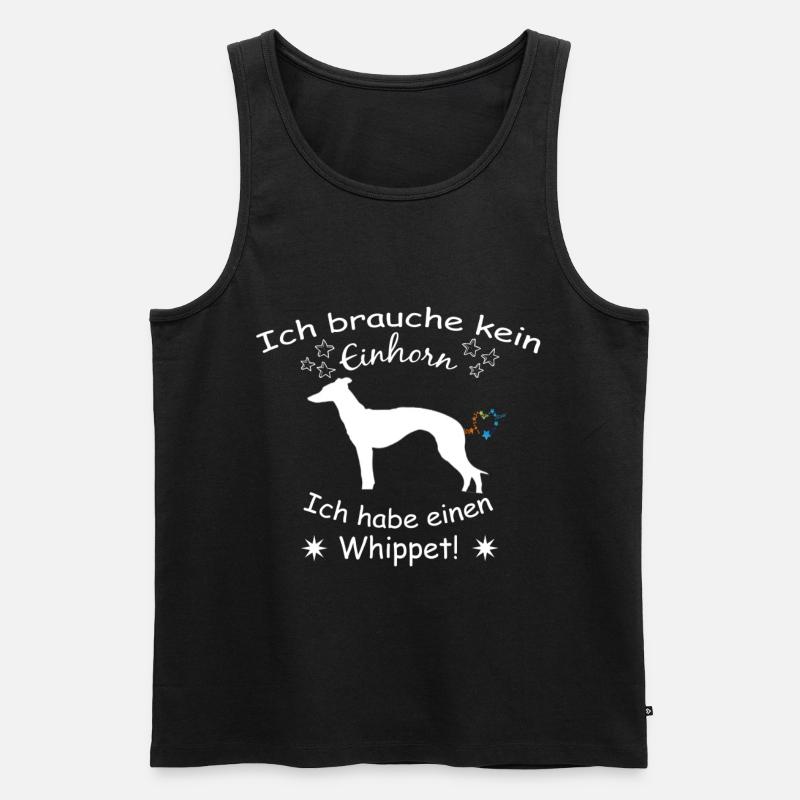 Whippet - Whippet Hund - Männer Premium Bio Tank Top - Schwarz