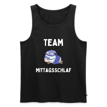 Lustiges Schaaf macht Mittagsschlaf Nickerchen - Männer Premium Bio Tank Top - Schwarz - Vorne - AI Model Male 178 light (178cm)