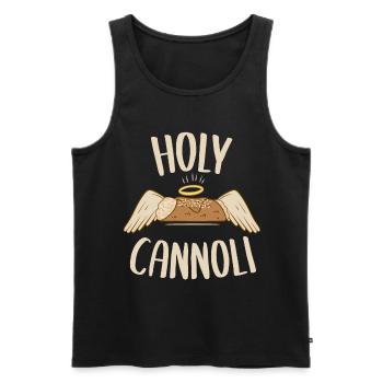 Holy Cannoli Maglietta - Männer Premium Bio Tank Top - Schwarz - Vorne - AI Model Male 178 light (178cm)