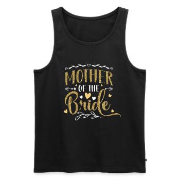 Mutter der Braut - Männer Premium Bio Tank Top - Schwarz - Vorne - AI Model Male 178 light (178cm)