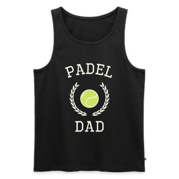 Padel Padelspieler Papa Padelsport Padelcourt - Männer Premium Bio Tank Top - Schwarz - Vorne - Michal (187cm)