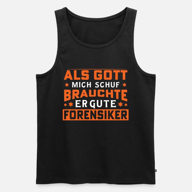 Forensik Beruf Forensiker - Männer Premium Bio Tank Top - Schwarz