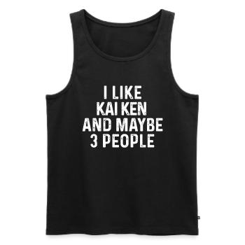 J’aime Kai Ken et peut-être 3 personnes Dog Lover Gift - Débardeur bio Premium Homme - noir - Devant - Michal (187cm)