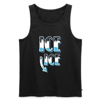 Pregnancy Announcement - Men's Premium Organic Tank Top - black - Front - AI Model Male 178 light (178cm)