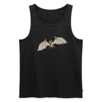Monster Animals - Chauve-souris d’horreur - Débardeur bio Premium Homme - noir - Devant - Michal (187cm)