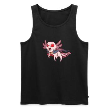 Monster Tiere - Vampir Axolotl - Männer Premium Bio Tank Top - Schwarz - Vorne - AI Model Male 178 light (178cm)