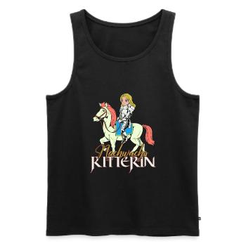 Knight Girl - Offspring Knight - Men's Premium Organic Tank Top - black - Front - Michal (187cm)