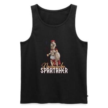 Spartan Warrior Boy - Progéniture Spartans - Débardeur bio Premium Homme - noir - Devant - AI Model Male 178 light (178cm)