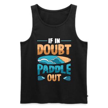 En cas de doute Paddle Out Standup Paddle Board - Débardeur bio Premium Homme - noir - Devant - Michal (187cm)