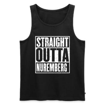 Tout droit sorti de Nuremberg Vintage - Débardeur bio Premium Homme - noir - Devant - Michal (187cm)