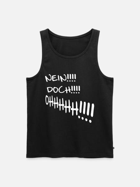 No, ohhh from Louis de funes a movie quote - Men's Premium Organic Tank Top - black